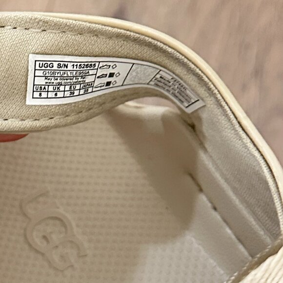 UGG Goldenglow Slingback Sandal (Women) in Sea Salt Size US 8 - Picture 7 of 9